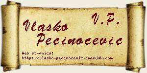 Vlaško Pečinoćević vizit kartica